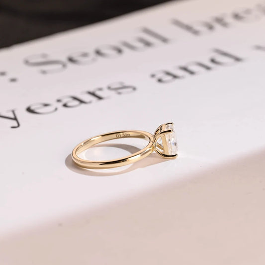 Radiant Cut Sparkle | Solid Gold Shine | Gift for Her