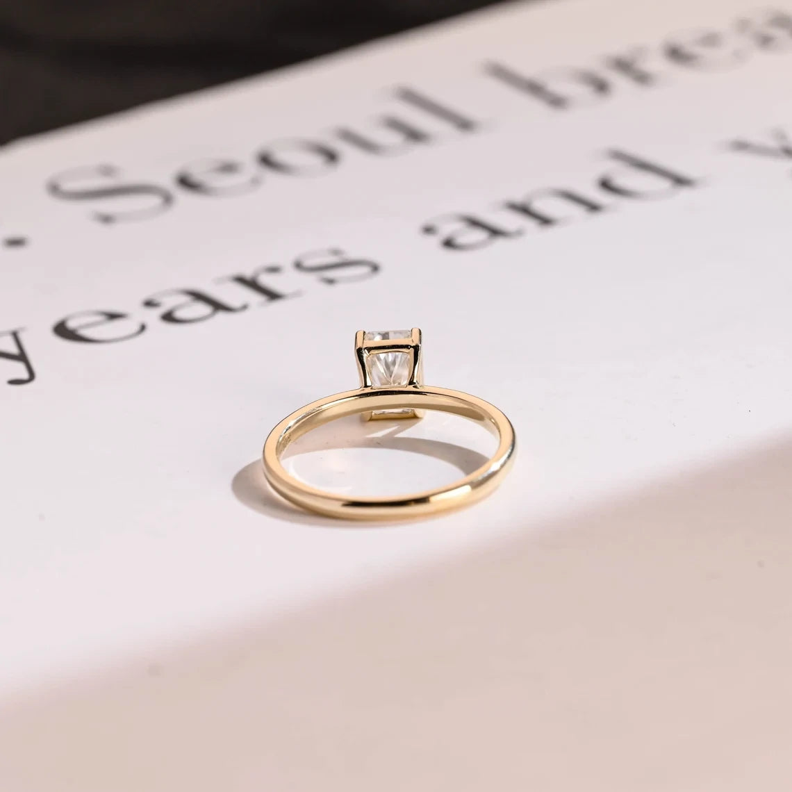 Elegant Proposal Ring | Radiant Fire | 14K Gold Beauty