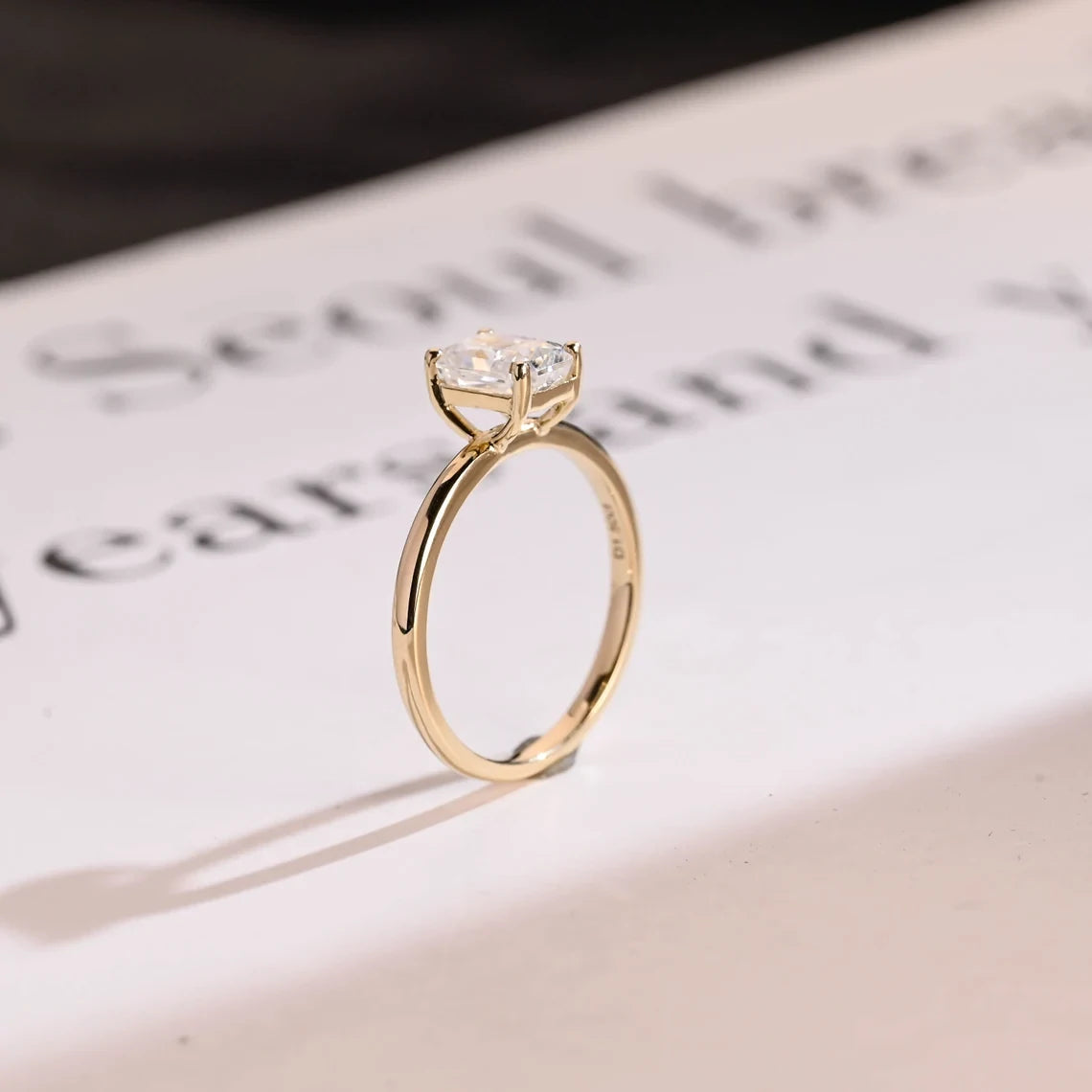 Bridal Perfection | Moissanite Ring | Solid Gold Promise