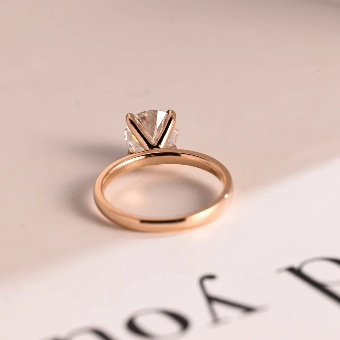 Simple Love Ring | Round Cut Beauty | Rose Gold Sparkle