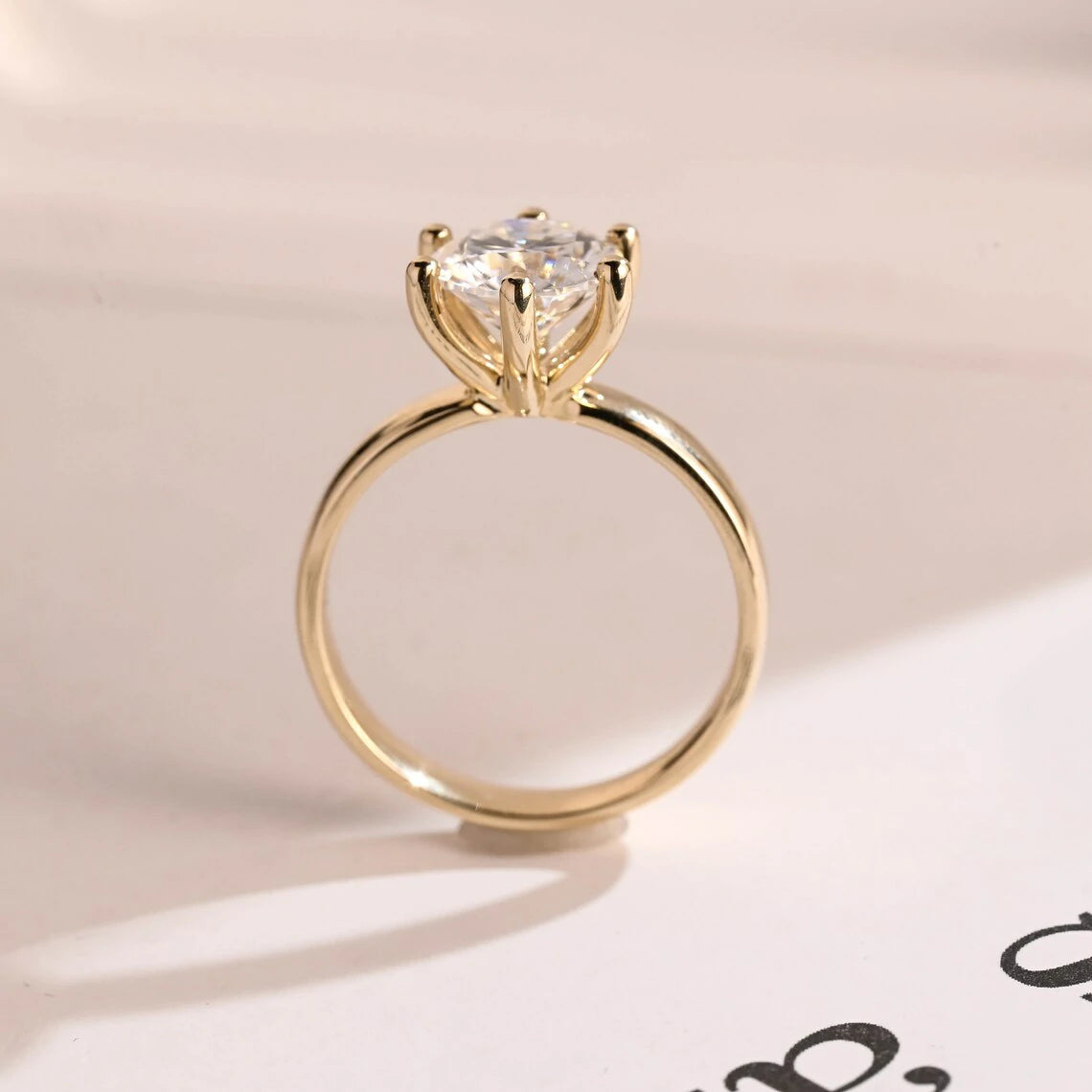 Solid Gold Promise | Round Cut Beauty | Perfect for Love