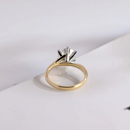 Two Tone Beauty | Minimalist Sparkle | Moissanite Gold Gift