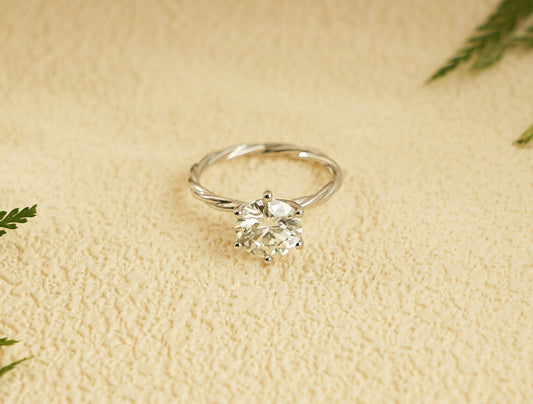 Crafted for Forever | Solid Gold Band | Moissanite Engagement