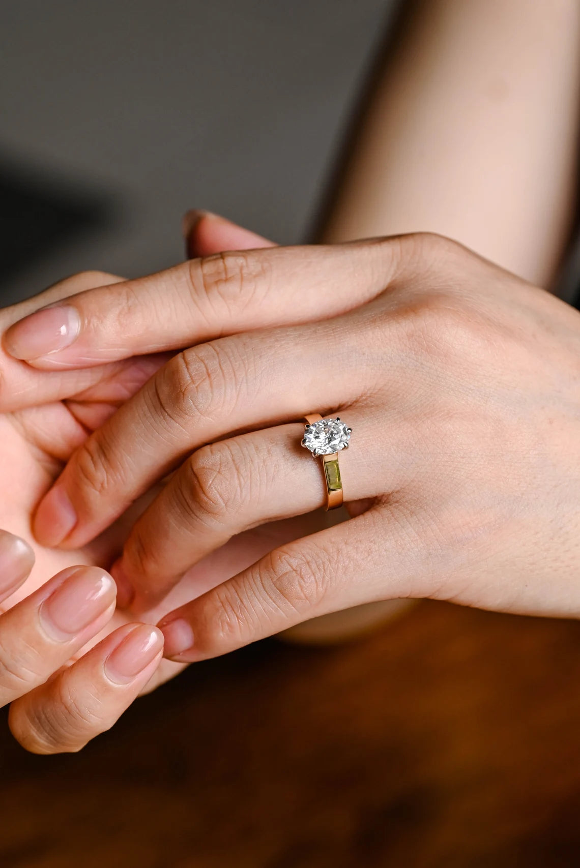 moissanite diamond ring