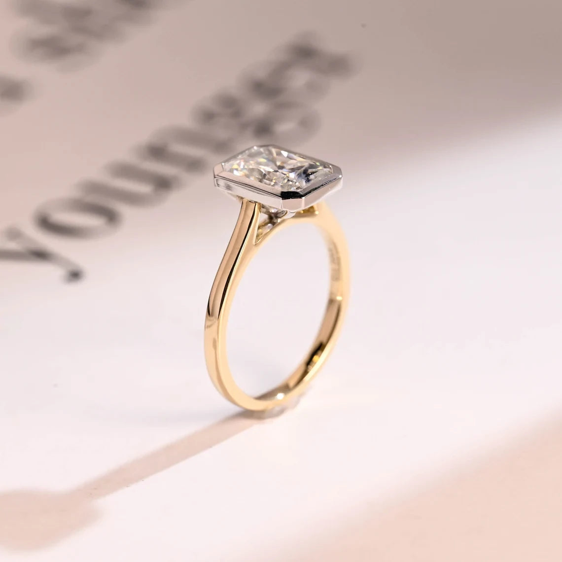 Two Tone Love Ring | Radiant Engagement | Birthday Spark