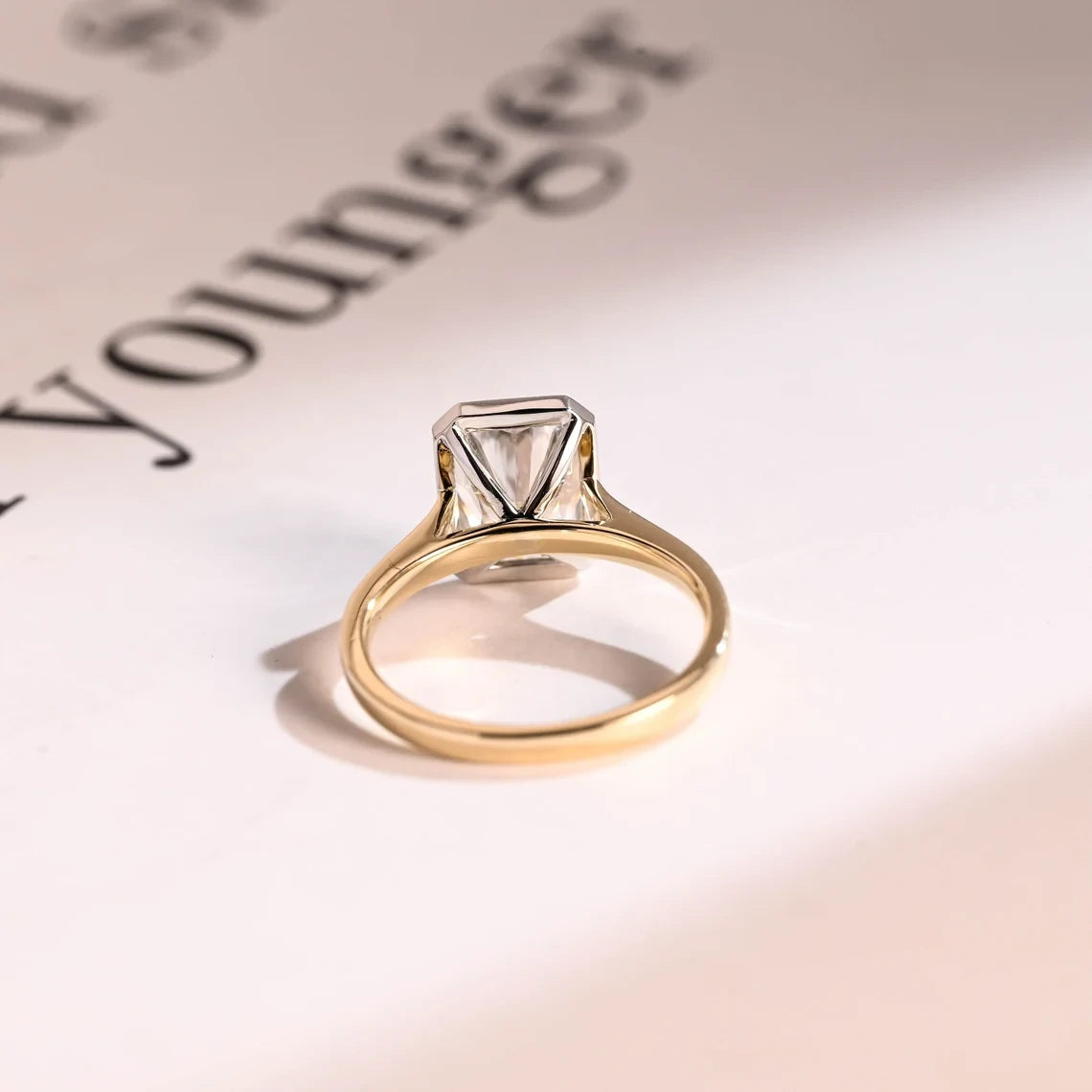 Celebrate in Style | Bezel Engagement Ring | Gold Beauty