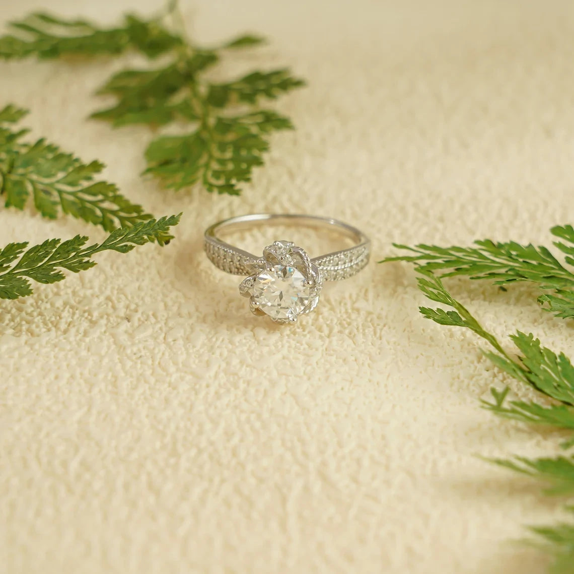 Crafted for Her | Lantern Ring Design | Moissanite Glow