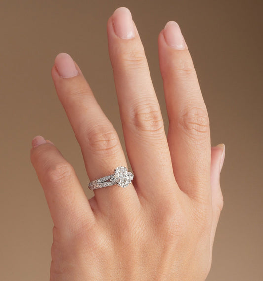 Oval Cut lab grown diamond
