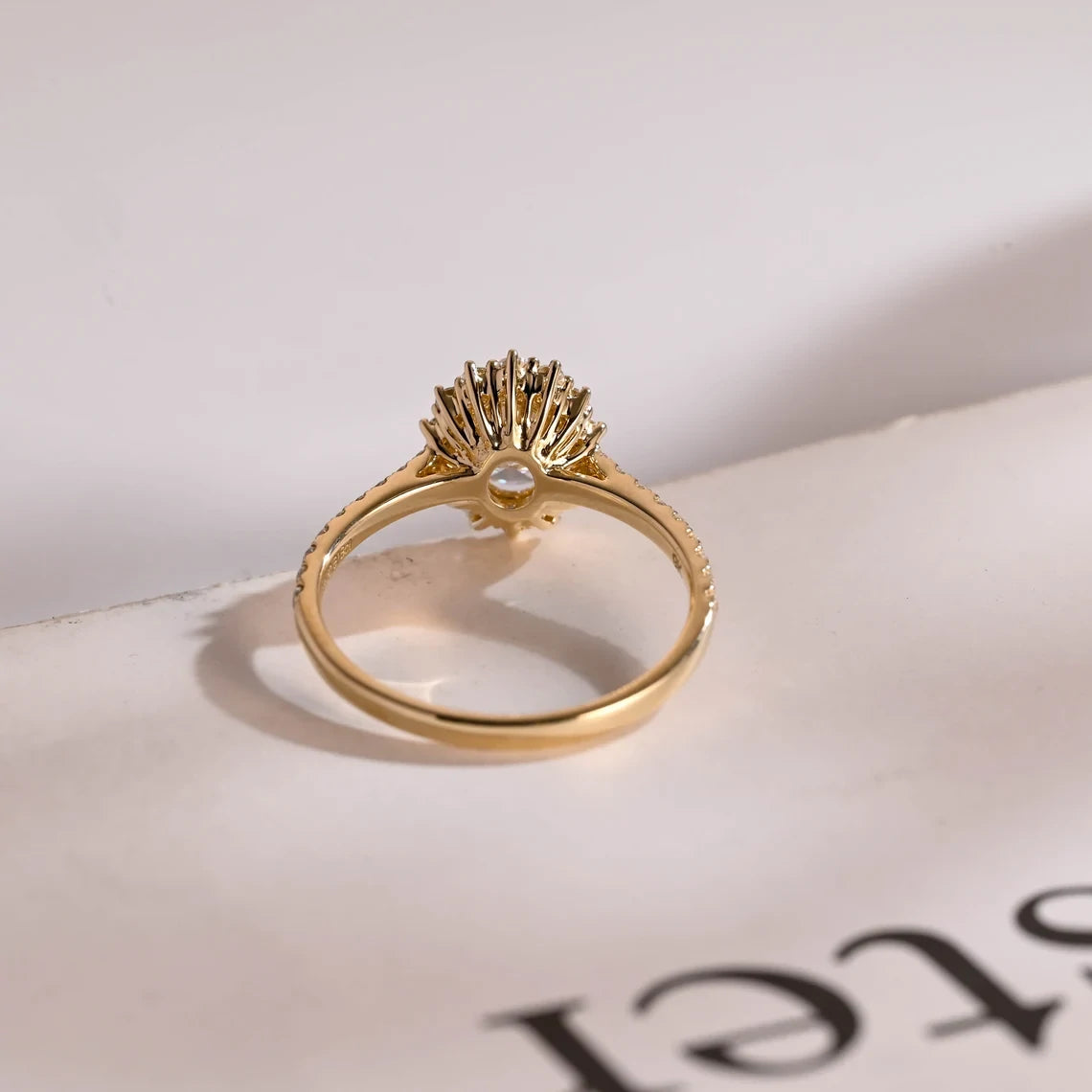 moissanite proposal ring