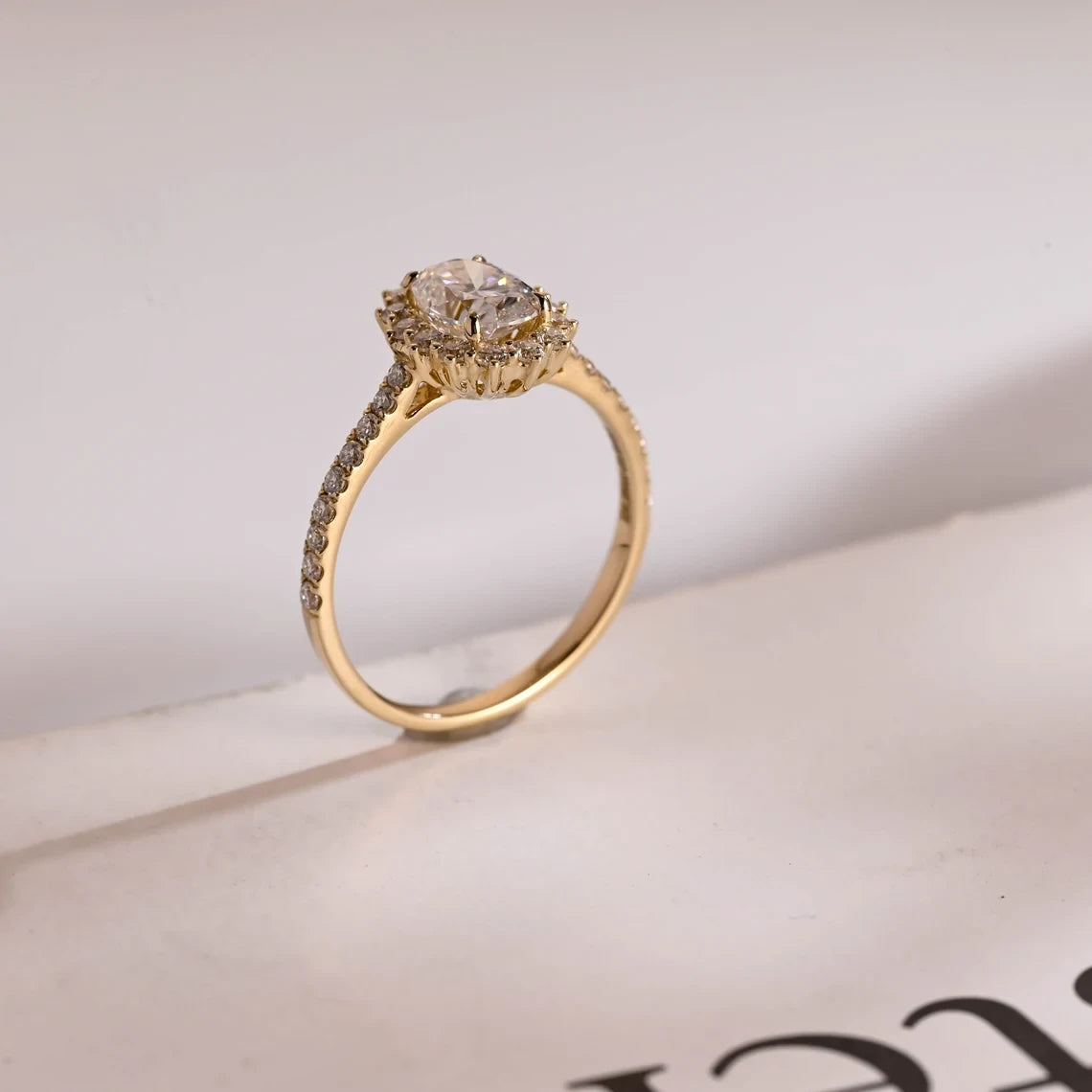 modern gold ring