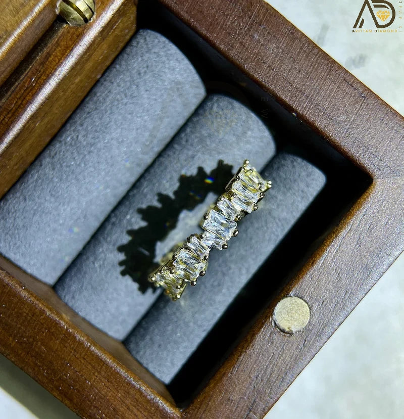 Baguette Cut Wedding Band