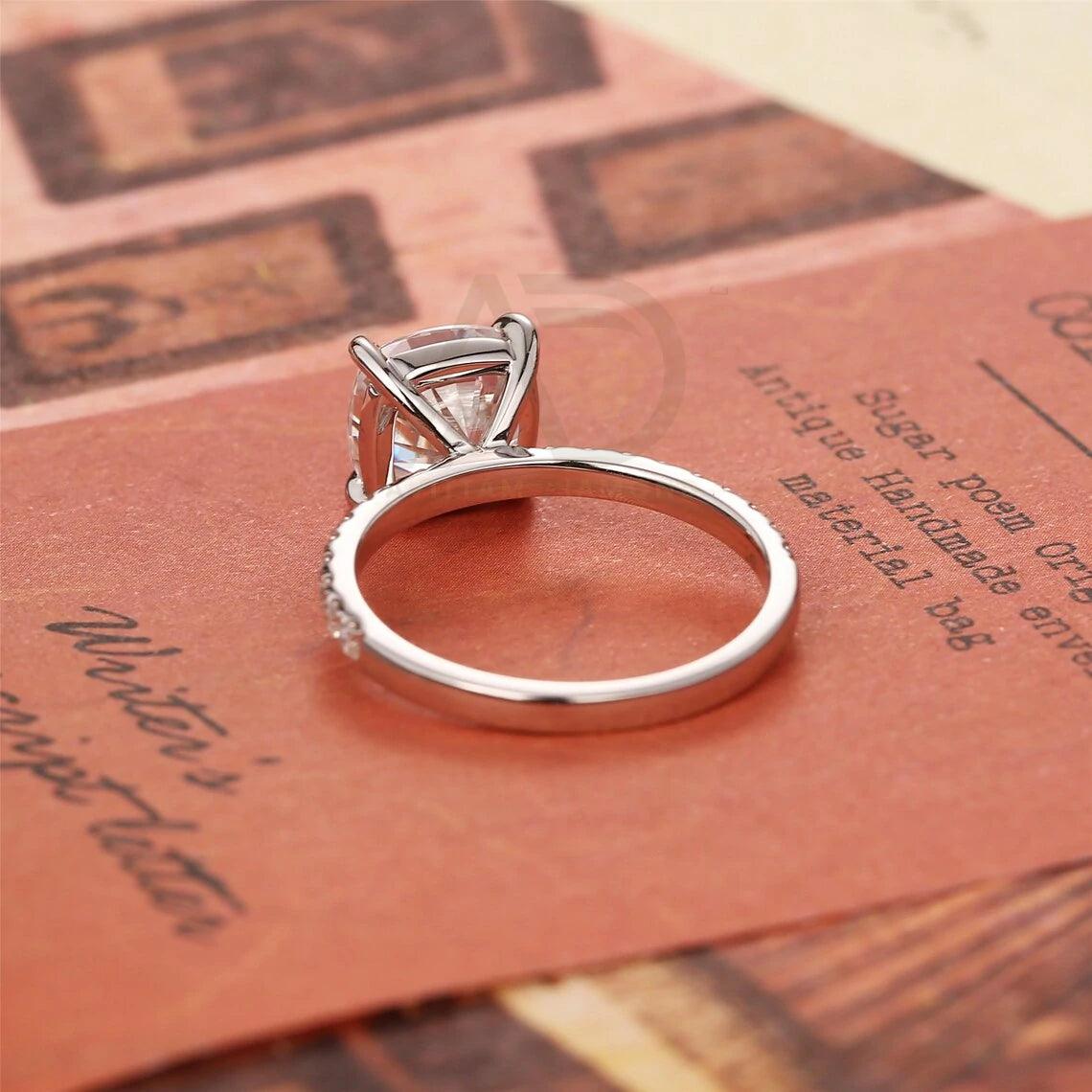Cushion Moissanite Engagement Ring, Solid Gold Half Eternity Wedding Ring, Square Cushion Promise Ring for Women, Anniversary Gifts for Wife, Cushion-cut Moissanite Ring, Gold Eternity Band, Women's Promise Ring, Wife Anniversary Jewelry, Moissanite Wedding Band, Square Cut Engagement Ring, Gold Anniversary Ring, Women's Eternity Band, Cushion-shaped Promise Ring, Wife's Special Anniversary Gift, Elegant Moissanite Wedding Jewelry.