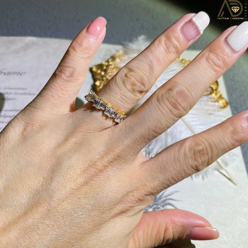 Twisted Baguette Moissanite Jewelry