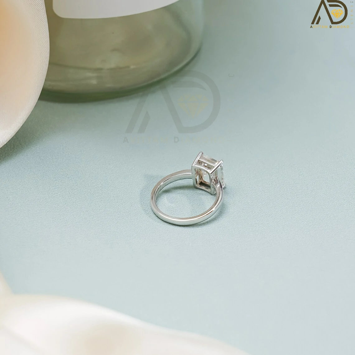 Minimalist Anniversary Ring | Moissanite Jewelry for Women | Bar Setting Moissanite Ring