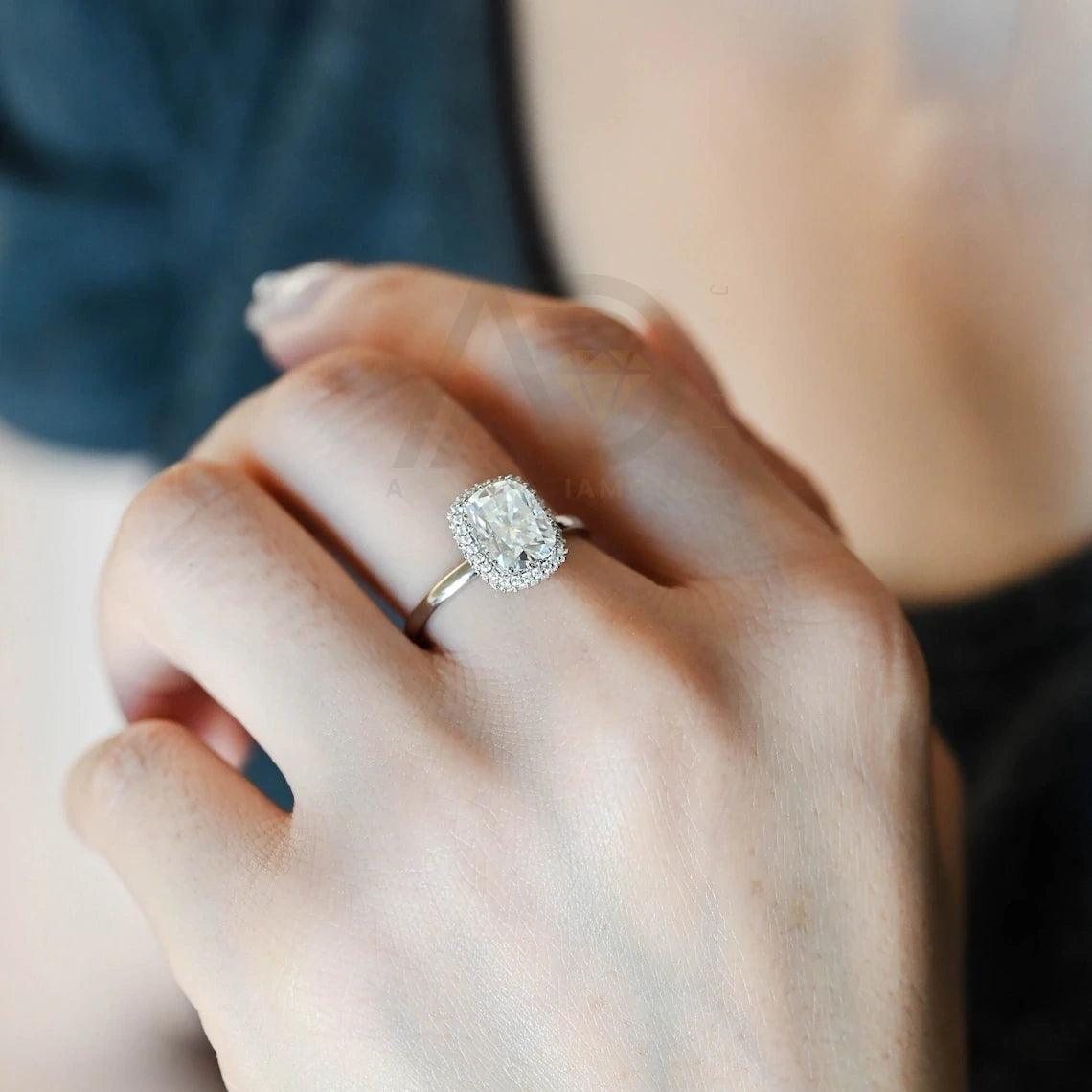 Halo vintage cushion engagement ring, Moissanite engagement ring, Gold cushion wedding ring, Promise ring for her, Anniversary gifts for women, Vintage cushion ring, Halo setting ring, Vintage-inspired jewelry, Cushion cut moissanite, Gold wedding band, Promise ring for wife, Anniversary jewelry, Unique wedding gift, Vintage halo ring, Cushion moissanite ring