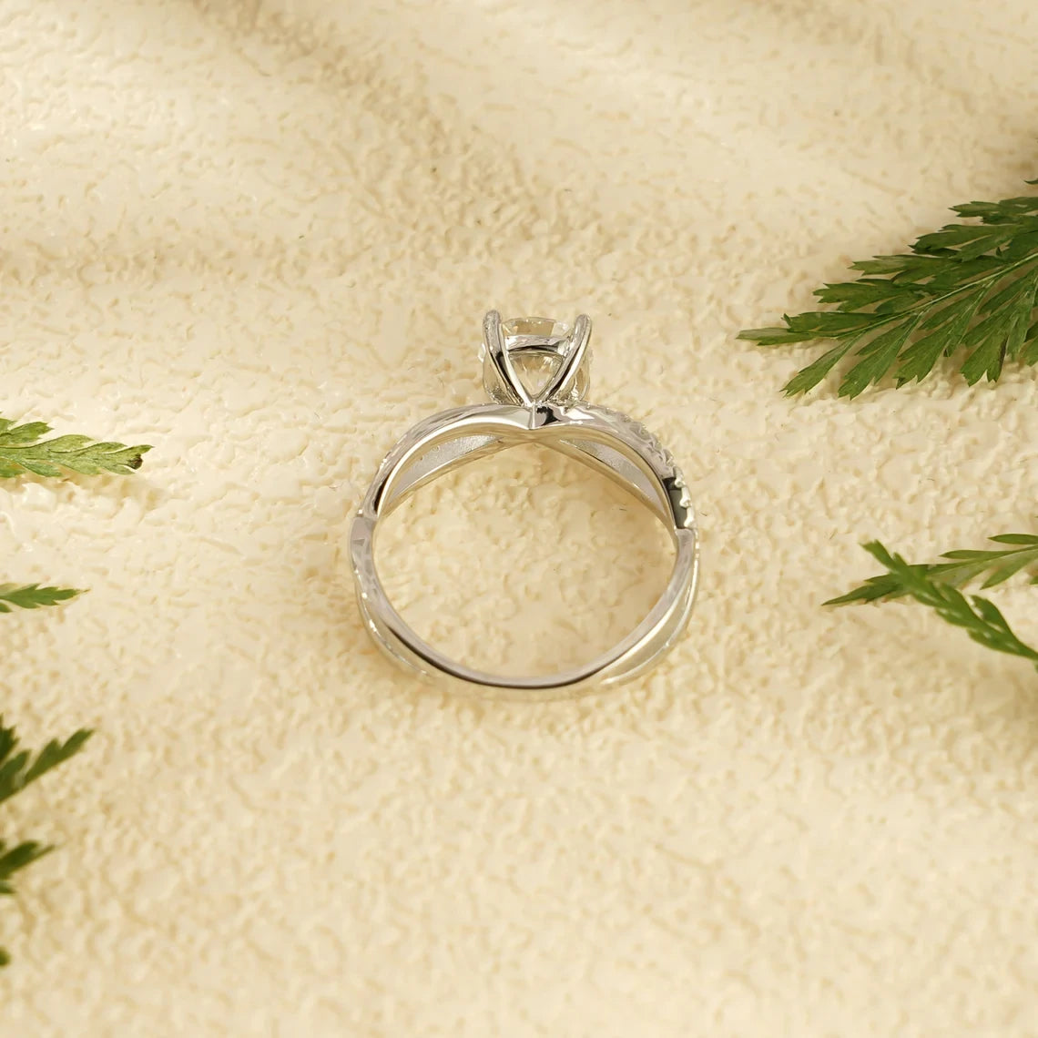 Gold Engagement Ring | Moissanite Brilliance | Romantic Gift