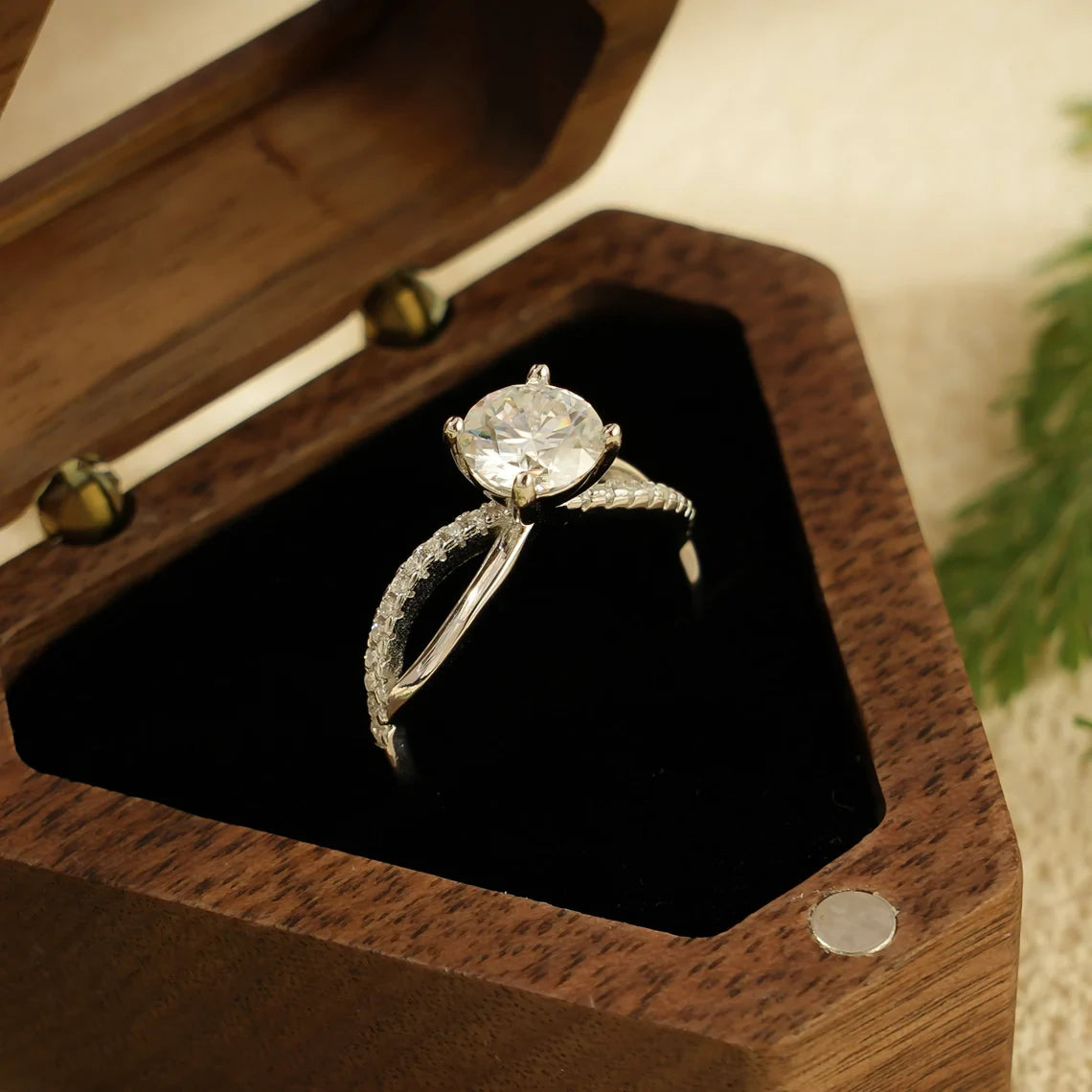 Minimalist Gold Ring | Open Shank Detail | Proposal Ready