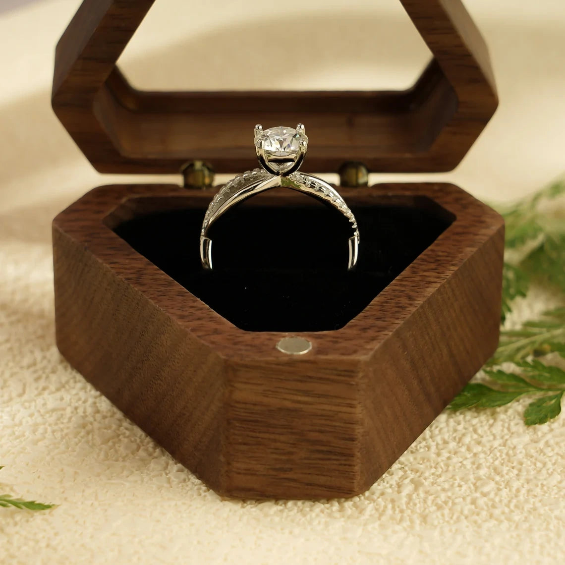 Anniversary Moissanite | 18K Solid Gold Shine | Gift for Her