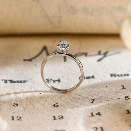 Pear Cut Solitaire Moissanite Engagement Ring, Solid Gold Classic 4 Prong Promise Wedding Ring, Handmade Ring, Anniversary Gift, Women's Moissanite Ring, Customizable Fine Jewelry, Unique Promise Ring, Luxurious Symbol of Love, Timeless Elegance, Romantic Anniversary Jewelry