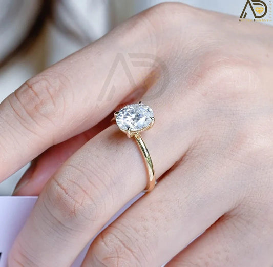 Solitaire Moissanite Ring