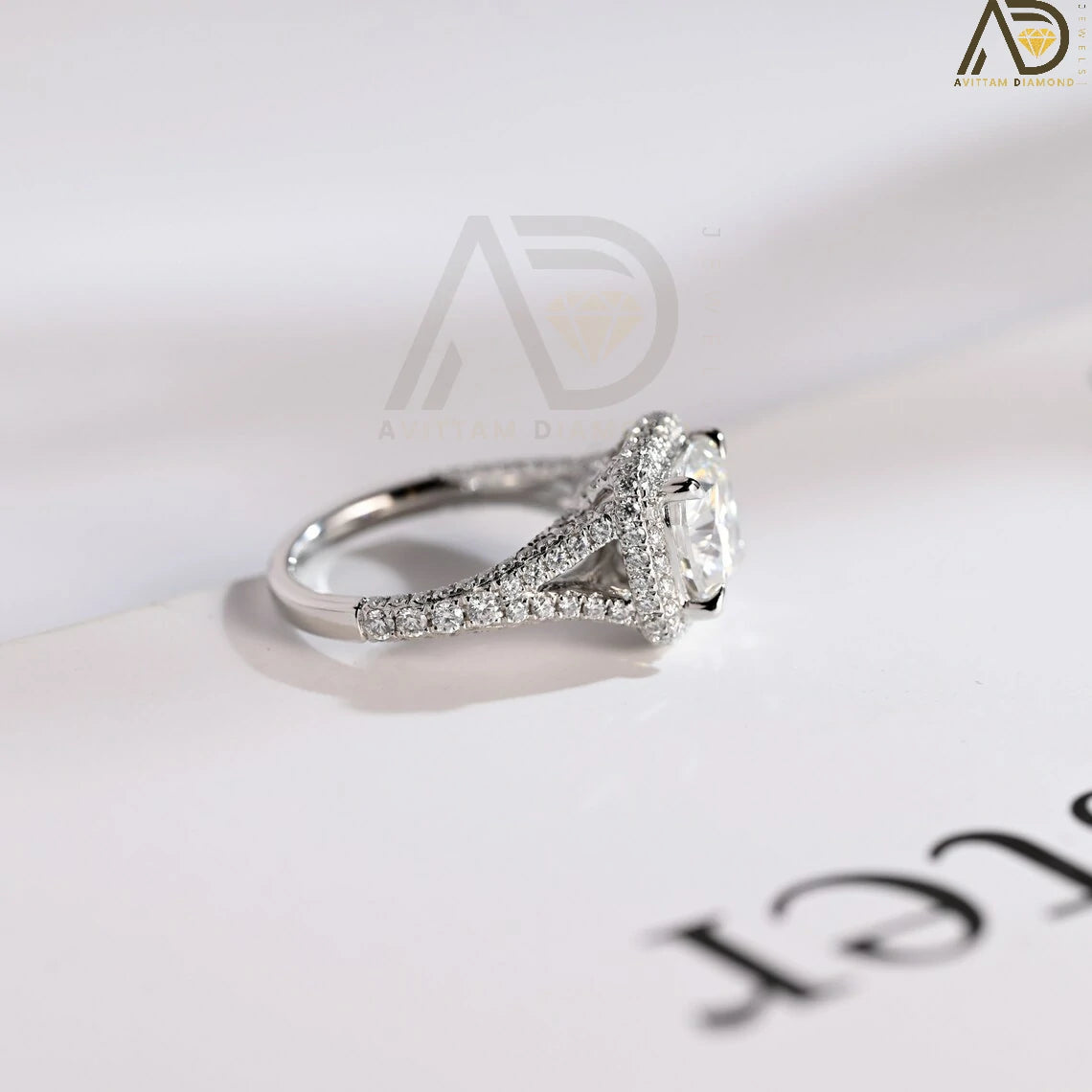 Stylish Cushion Cut Rings