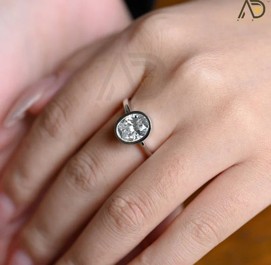 Solitaire Moissanite Ring