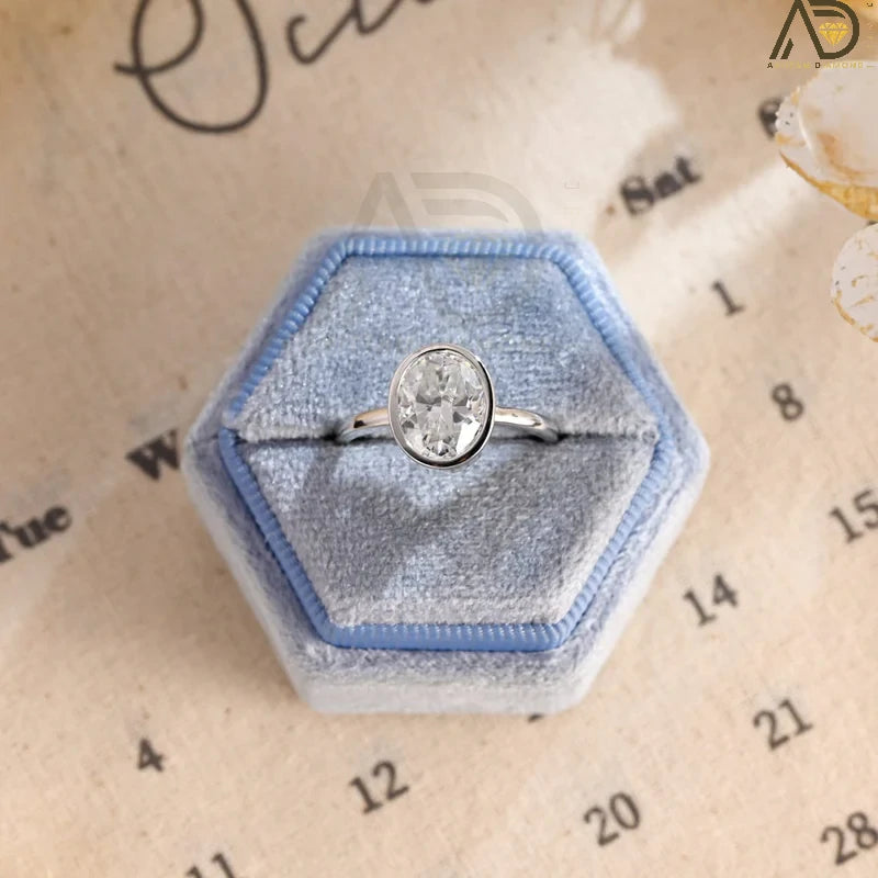 Solitaire Moissanite Ring