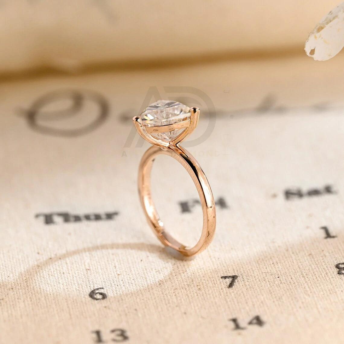 Solitaire trilliant moissanite engagement ring, Dainty classic triangle trillion cut promise ring wedding ring, Anniversary gifts for women, Trilliant moissanite ring, Triangle moissanite promise ring, Anniversary jewelry, Bridal ring.