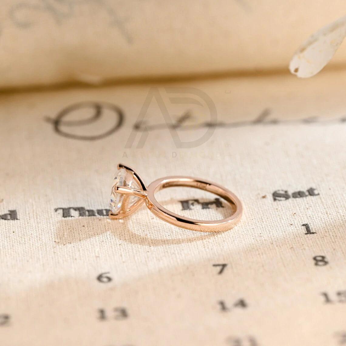 Solitaire trilliant moissanite engagement ring, Dainty classic triangle trillion cut promise ring wedding ring, Anniversary gifts for women, Trilliant moissanite ring, Triangle moissanite promise ring, Anniversary jewelry, Bridal ring.