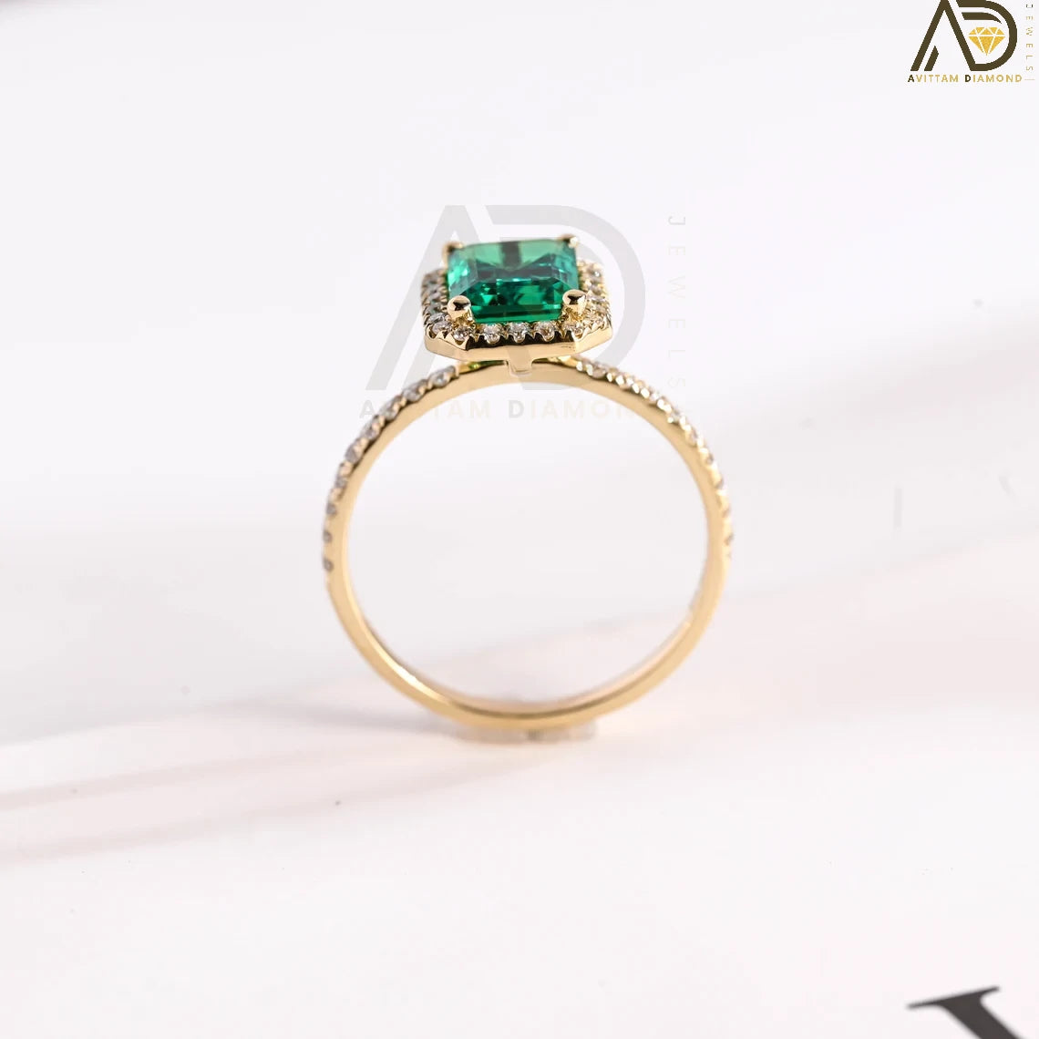 Handmade Emerald Ring | Emerald Anniversary Gift | Emerald Birthday Gift Idea