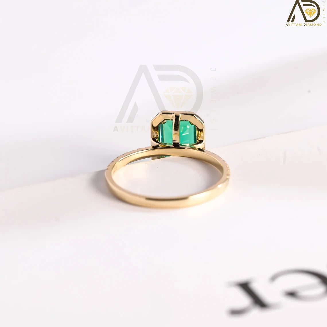 Timeless Emerald Engagement Ring | Stylish Emerald Jewelry for Her | Affordable Emerald Ring Design