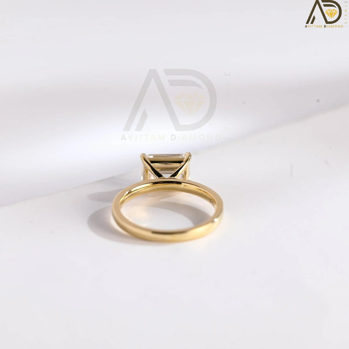 14K Gold Anniversary Ring | Solid Gold Bridal Jewelry | Handmade Wedding Ring