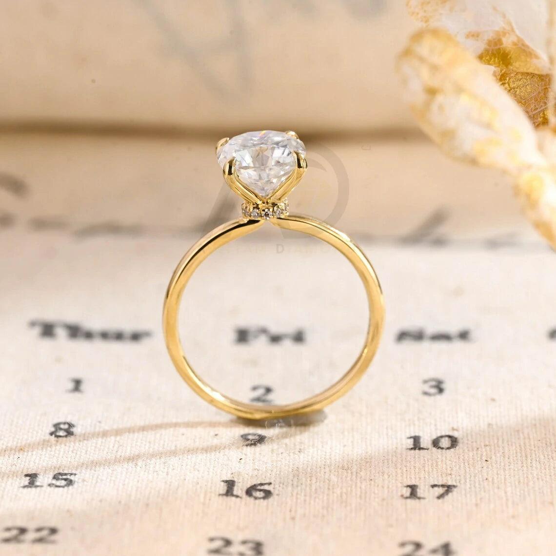 Floral Hidden-Halo Cushion Moissanite Engagement Ring, 4 Prongs Solid Gold Cushion Wedding Ring Gifts, Solitaire Anniversary Rings for Wife, Moissanite Engagement Ring, Hidden-Halo Cushion Ring, Solid Gold Wedding Ring, Anniversary Gift, Solitaire Moissanite Ring, Cushion Cut Ring, Floral Engagement Ring, Wedding Ring Gifts, Anniversary Rings for Wife, Prong Set Moissanite Ring, Gold Anniversary Ring, Handcrafted Wedding Ring