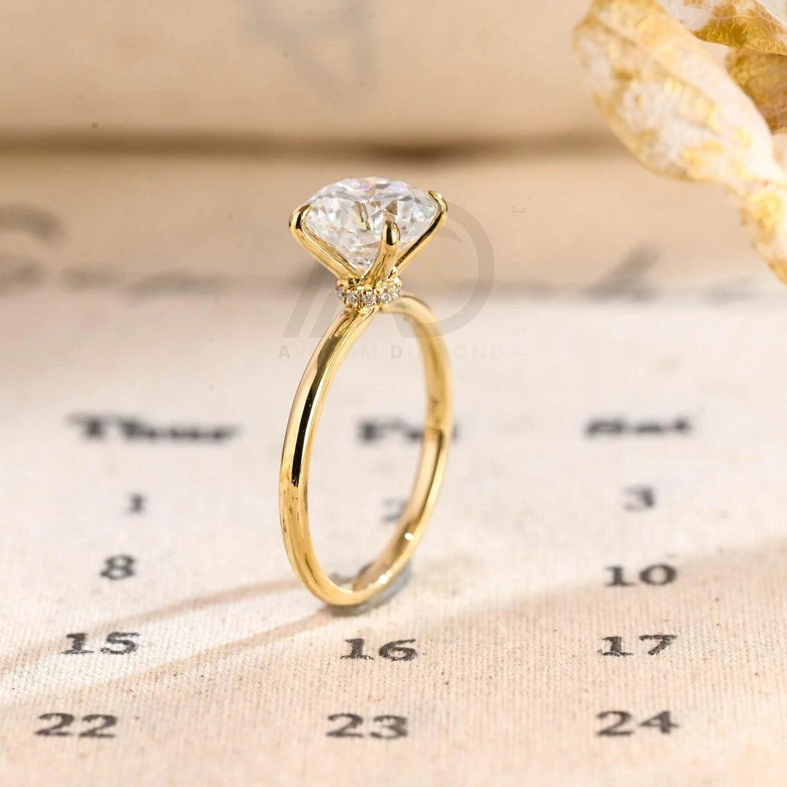 Floral Hidden-Halo Cushion Moissanite Engagement Ring, 4 Prongs Solid Gold Cushion Wedding Ring Gifts, Solitaire Anniversary Rings for Wife, Moissanite Engagement Ring, Hidden-Halo Cushion Ring, Solid Gold Wedding Ring, Anniversary Gift, Solitaire Moissanite Ring, Cushion Cut Ring, Floral Engagement Ring, Wedding Ring Gifts, Anniversary Rings for Wife, Prong Set Moissanite Ring, Gold Anniversary Ring, Handcrafted Wedding Ring