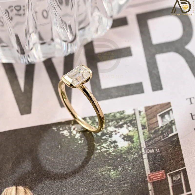 Modern Bezel Set Engagement Ring