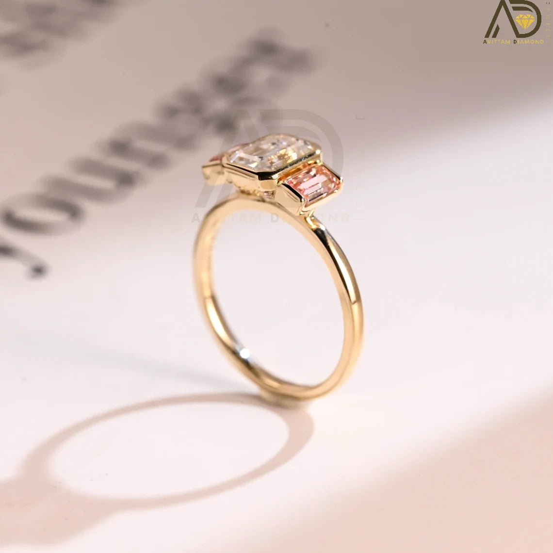 Lab-Grown Sapphire Engagement Ring