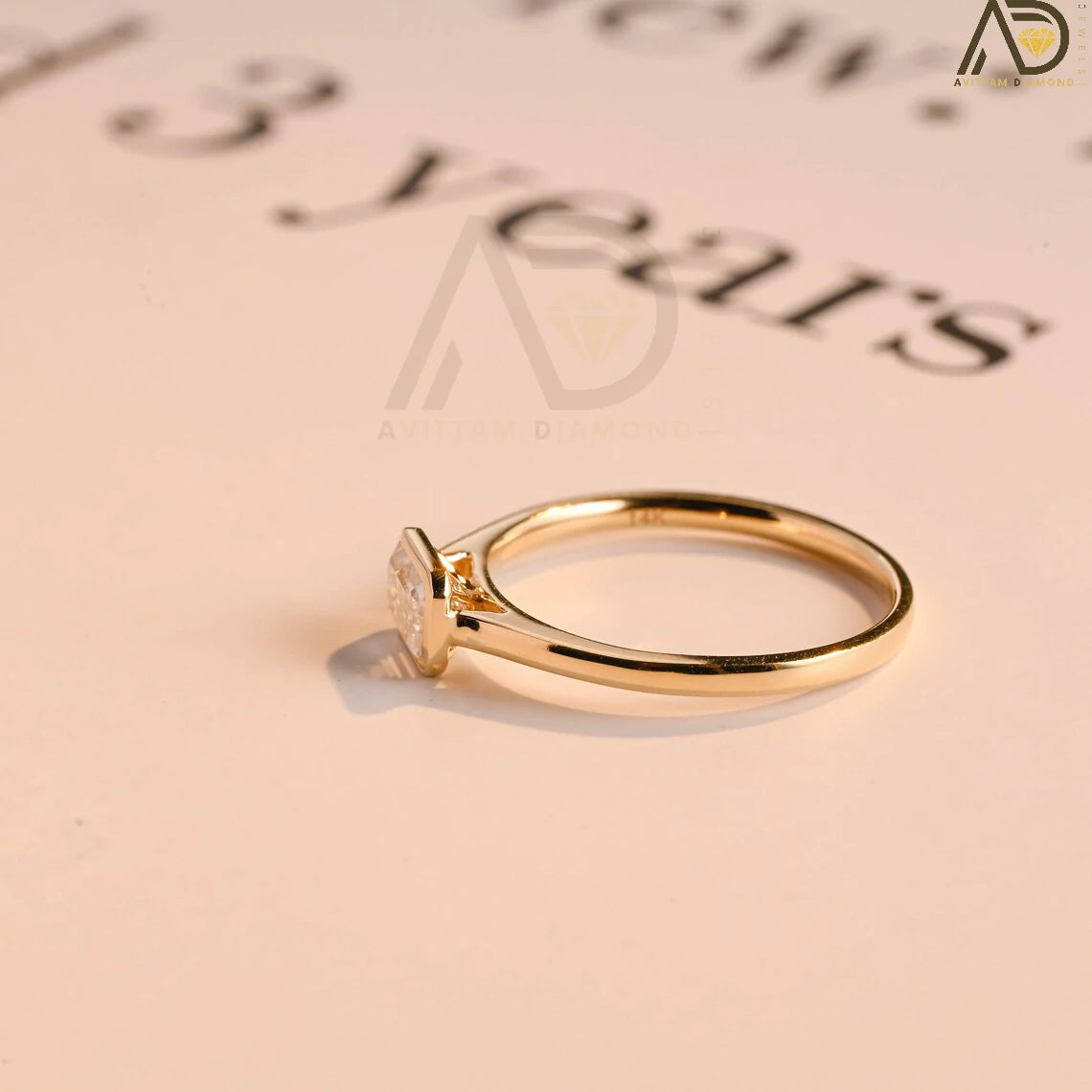 Solid Gold Engagement Ring