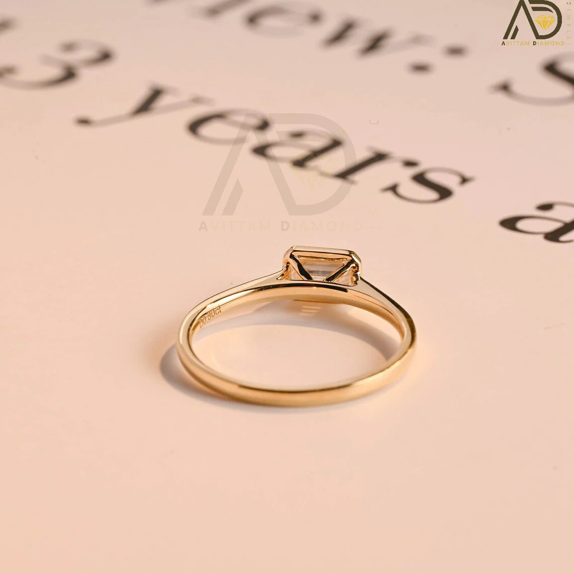 Moissanite Proposal Ring