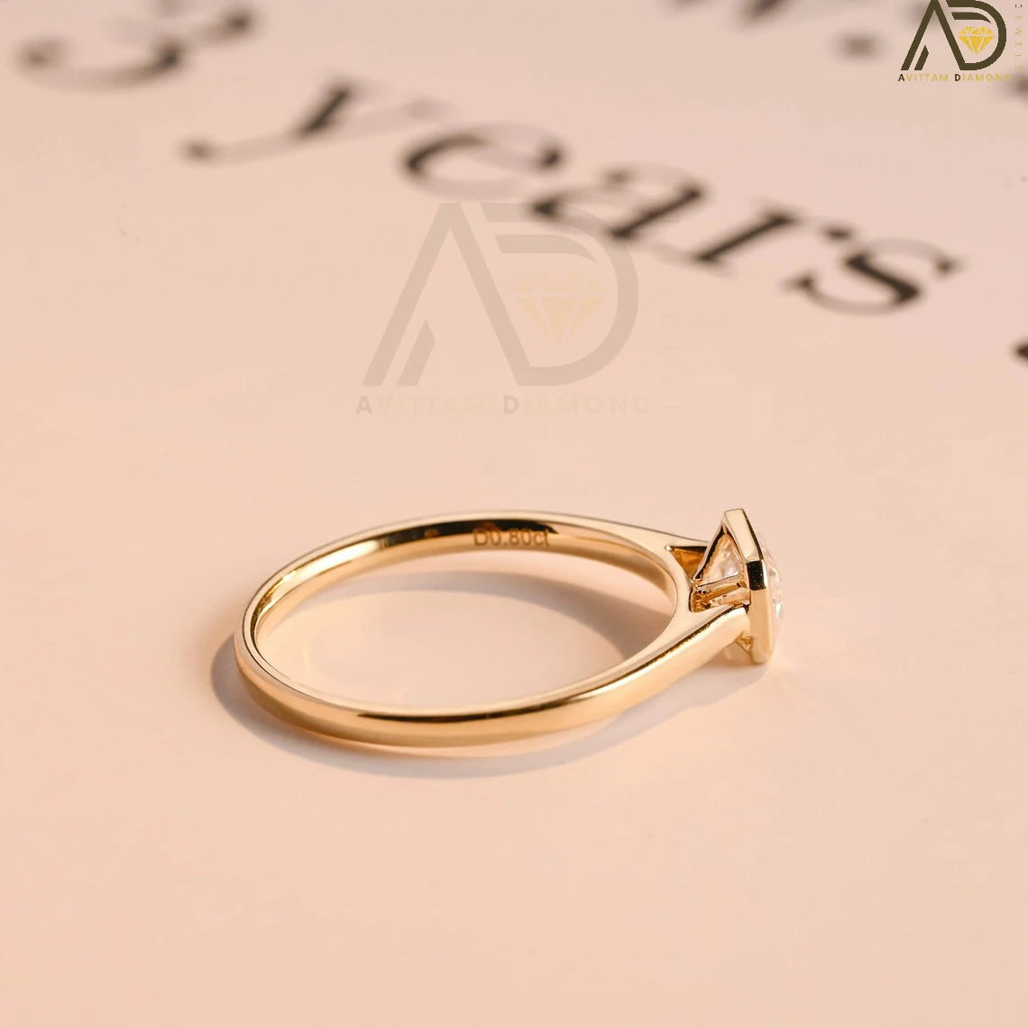 Emerald Cut Moissanite Ring