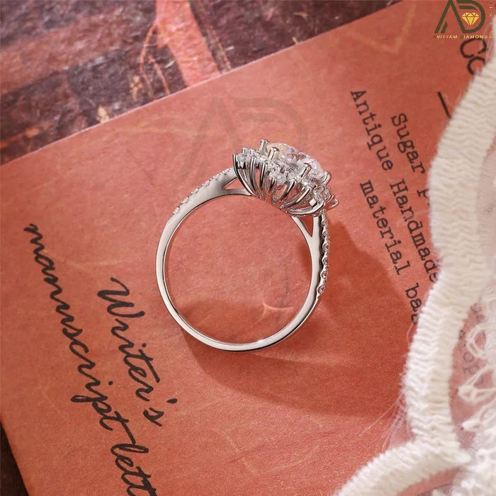 Unique Moissanite Engagement