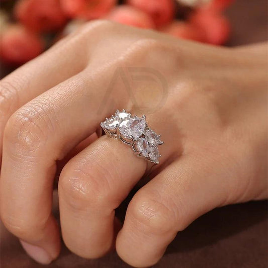 Multi Stone Pear Moissanite Engagement Ring, Solid Gold Wedding Ring, Vintage Promise Ring, Women's Moissanite Ring, Cluster Pear Ring, Customizable Engagement Ring, Fine Jewelry, Unique Wedding Band, Luxurious Promise Ring, Anniversary Gift, Symbol of Love, Timeless Elegance, Romantic Jewelry