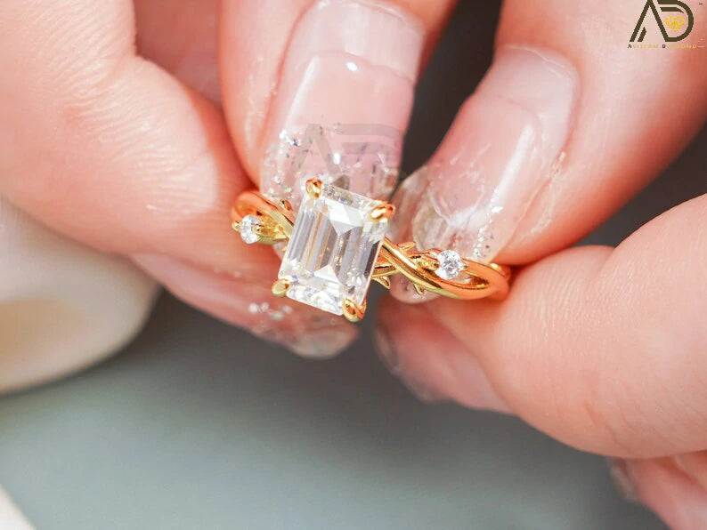 Solid Gold Women’s Jewelry | Elegant Anniversary Gift for Wife | Stylish Gold Bridal Ring