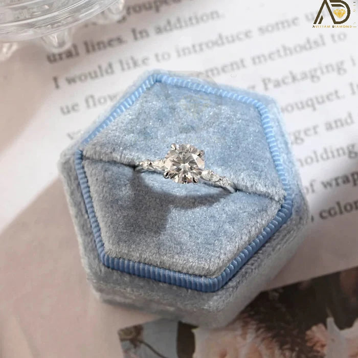 Premium Round Cut Moissanite Ring