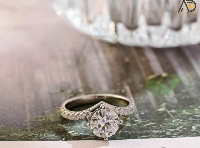 Sparkling engagement ring