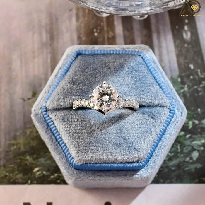 Moissanite ring