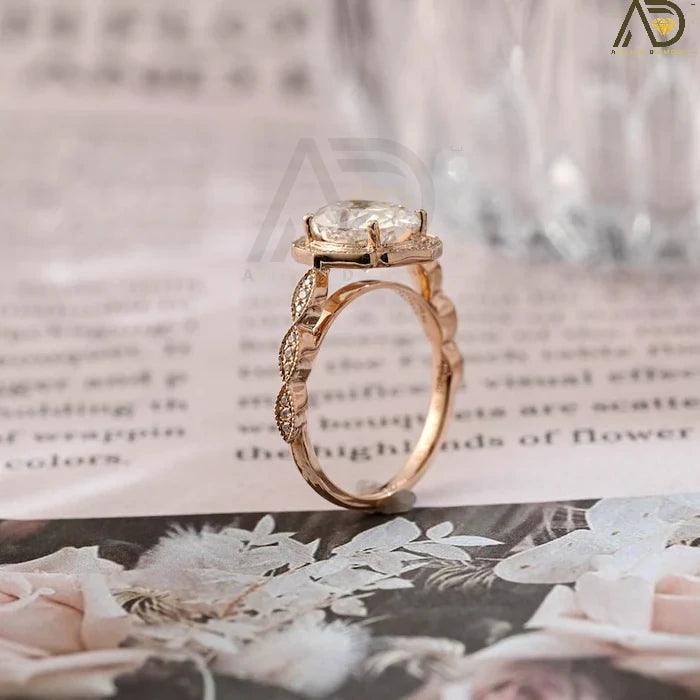 oval moissanite ring
