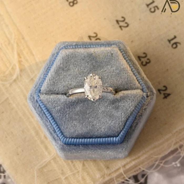 oval solitaire engagement ring