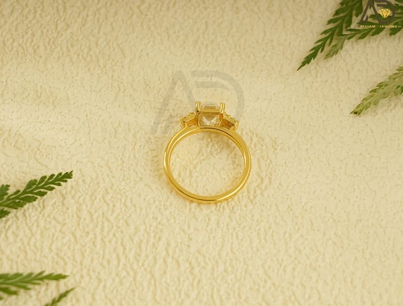 Moissanite Bridal Ring, Custom Moissanite Ring