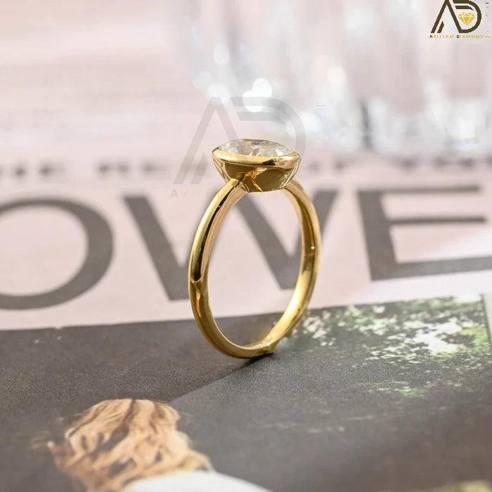 Yellow Gold Oval Engagement Ring