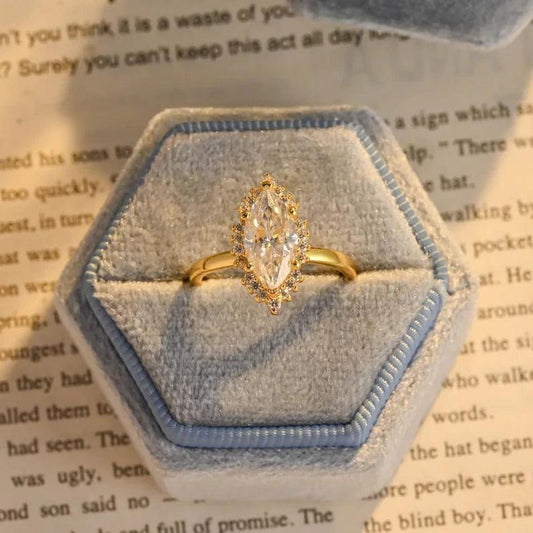 Halo marquise cut engagement ring, Moissanite engagement ring, Solid gold wedding ring, Horse eye customizable ring, Promise wedding ring, Anniversary gift for women, Marquise cut jewelry, Halo setting ring, Customizable wedding band, Solid gold promise ring, Horse eye moissanite ring, Anniversary jewelry, Unique wedding gift, Marquise cut moissanite, Gold anniversary ring